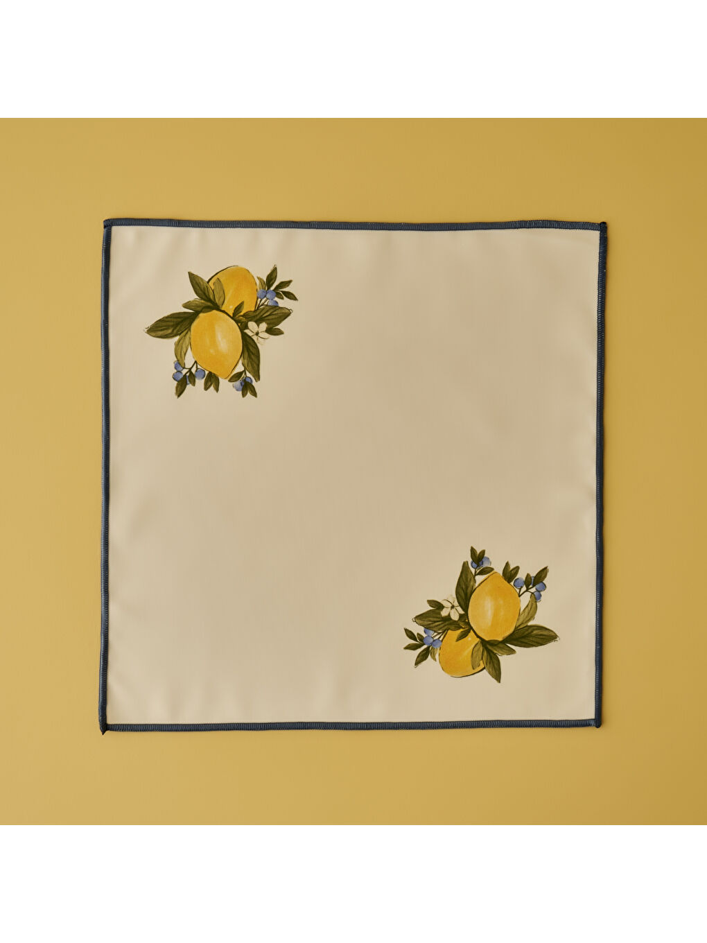 Limonlu Pamuklu Peçete Sarı (40x40 cm)-2
