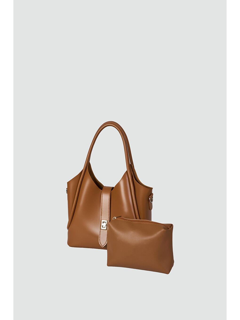 Kahverengi Cindy El Ve Çapraz Çanta Taba-1