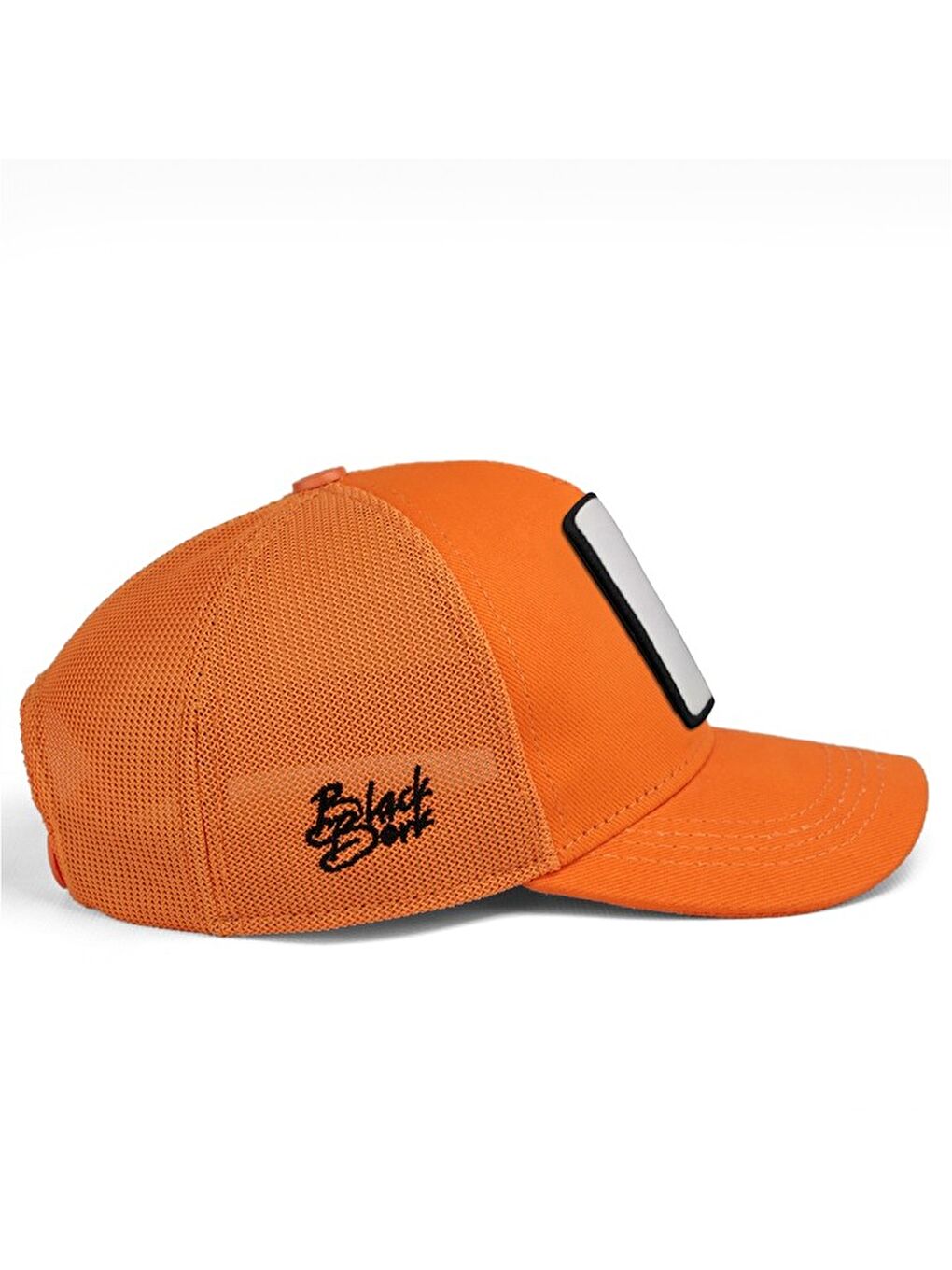 BlackBörk V1 Trucker Kids Boss - 1bs Kod Logolu Unisex Neon Turuncu Çocuk Şapka (CAP) - 1