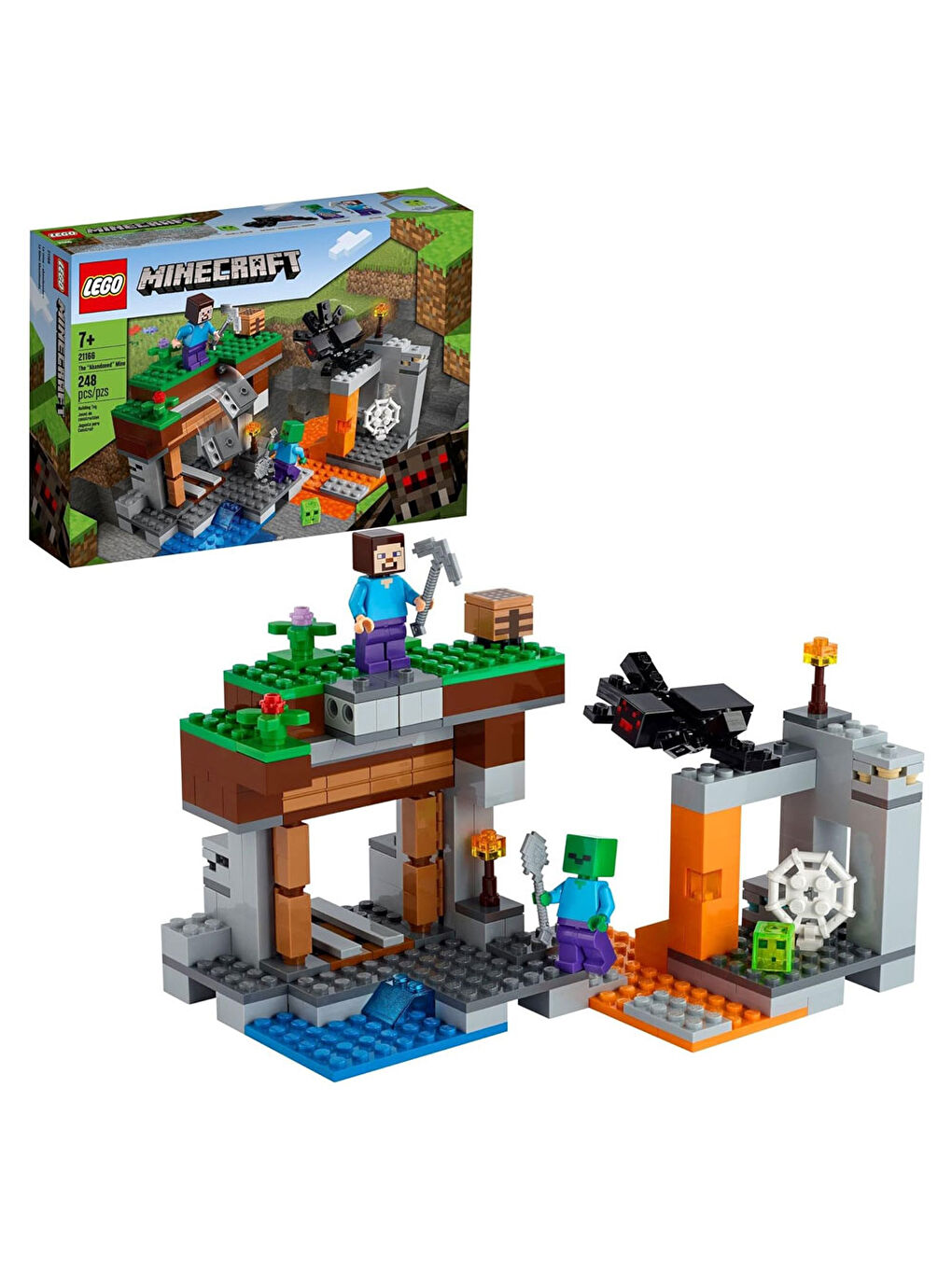 Lego Renksiz Minecraft Terk Edilmiş Maden 21166