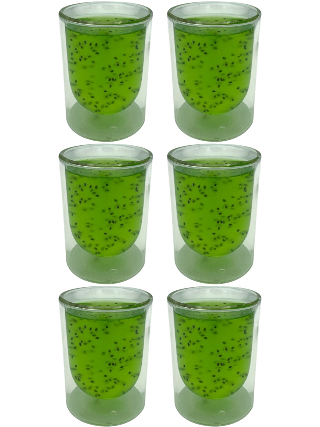 Renksiz Çift Cidarlı 250 ml Bardak Seti 6 Adet 2127