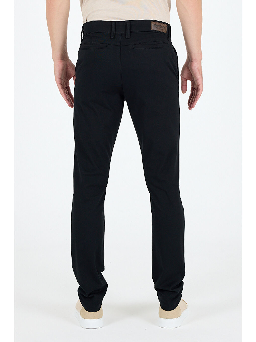 Siyah Erkek Slim Fit Chino Pantolon – %98 Pamuk %2 Elastan Rahat Günlük Esnek Kumaş Pantolon 1012-1