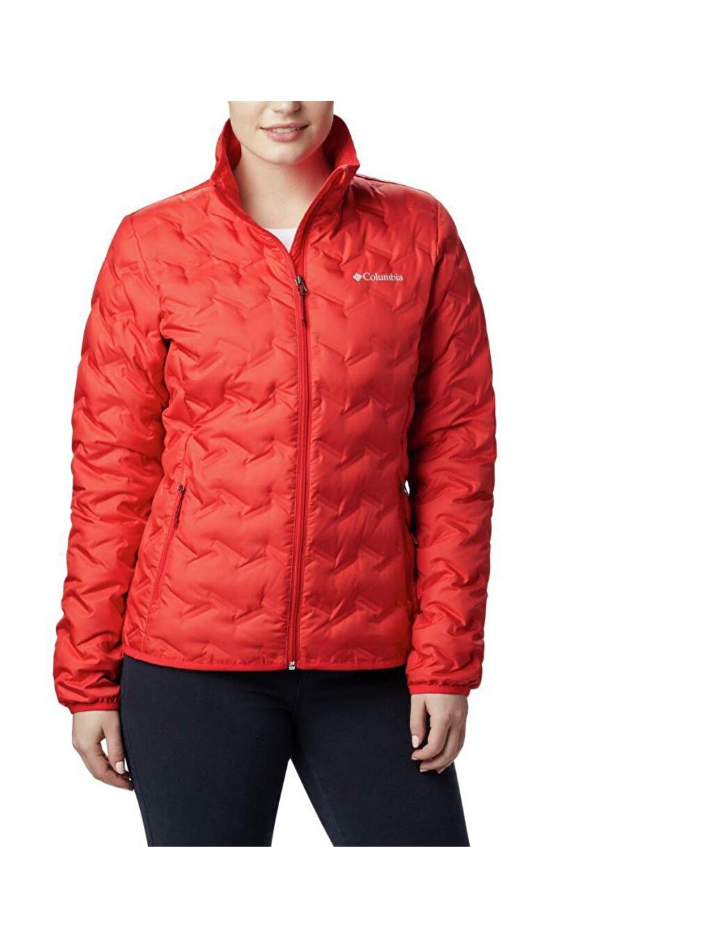 Columbia Kırmızı WK0259-658 Delya Ridge Down Jacket Kadın Şişme Mont