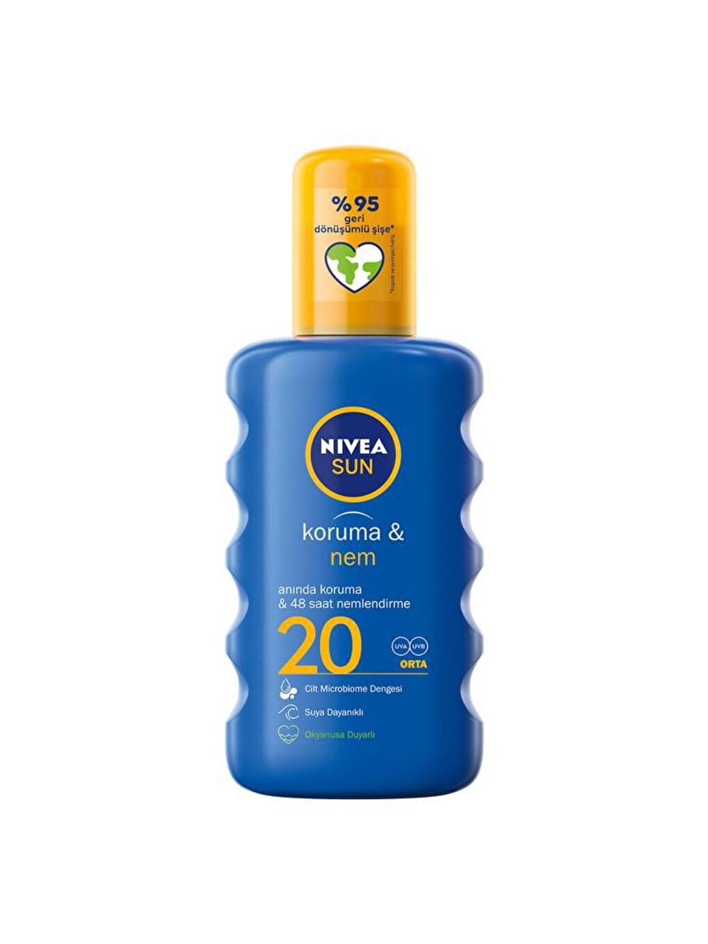 NIVEA Şeffaf Sun Güneş Kremi SPF 20+ Güneş Koruyucu ve Nemlendirici 200 ml Sprey - 1