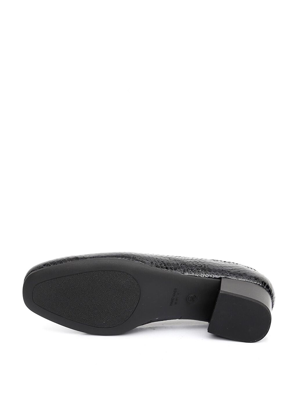 Lacivert LACİVERT  Hakiki Deri Küt Burun Kısa Kalın Topuklu Kadın Ayakkabı 13312-6