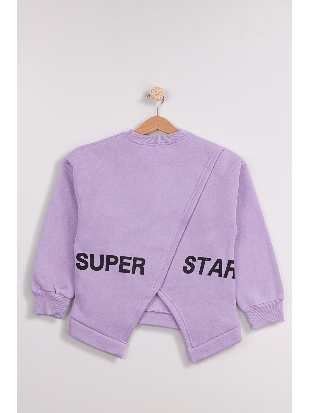 Pembe Kız Çocuk Orta Kalınlıkta Baskılı 2'li Paket Sweatshirt-4