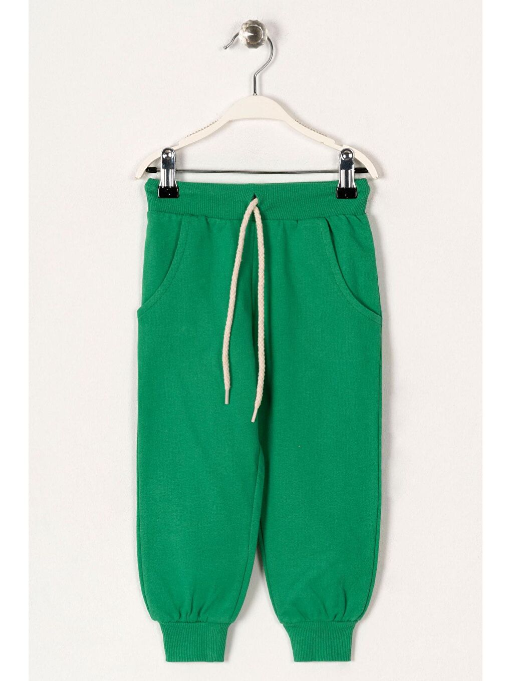 Bel Paça Lastikli Koyu Yeşil Renk Erkek Çocuk Esofman Tek Alt