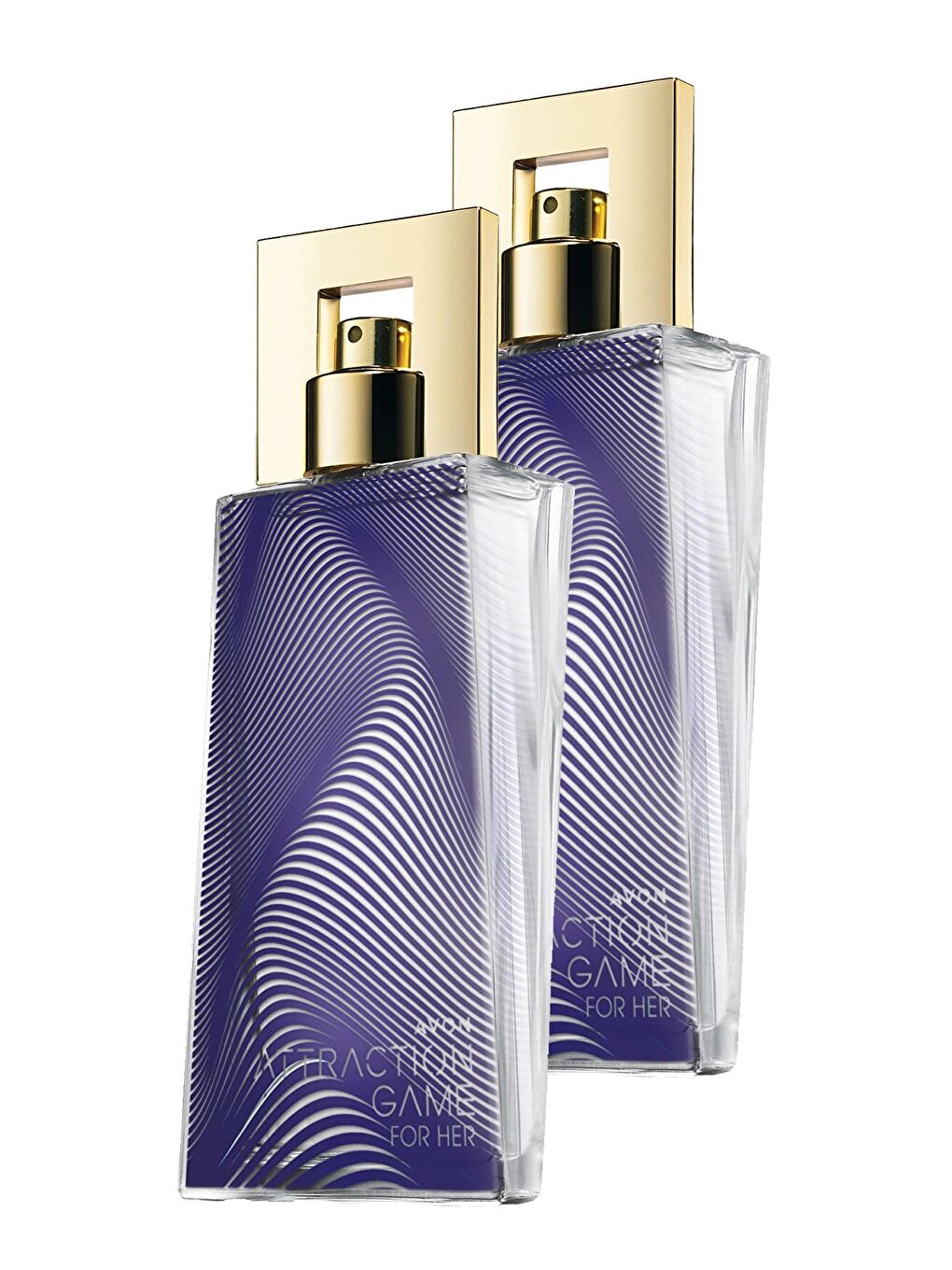 AVON Renksiz Attraction Game Kadın Parfüm Edp 50 Ml. İkili Set