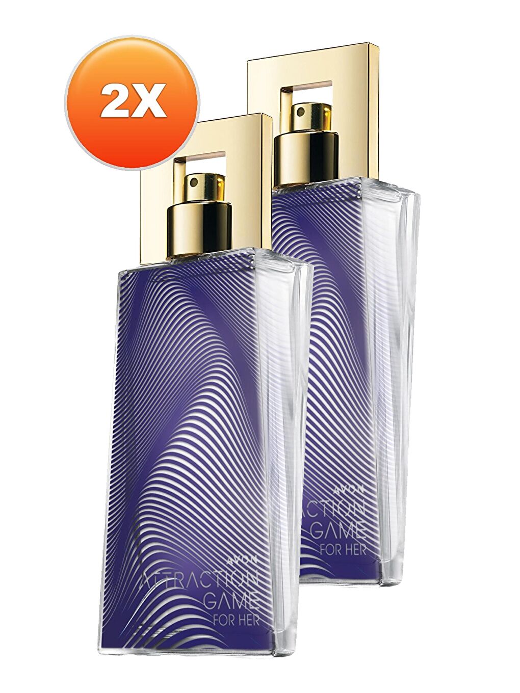 AVON Renksiz Attraction Game Kadın Parfüm Edp 50 Ml. İkili Set - 1