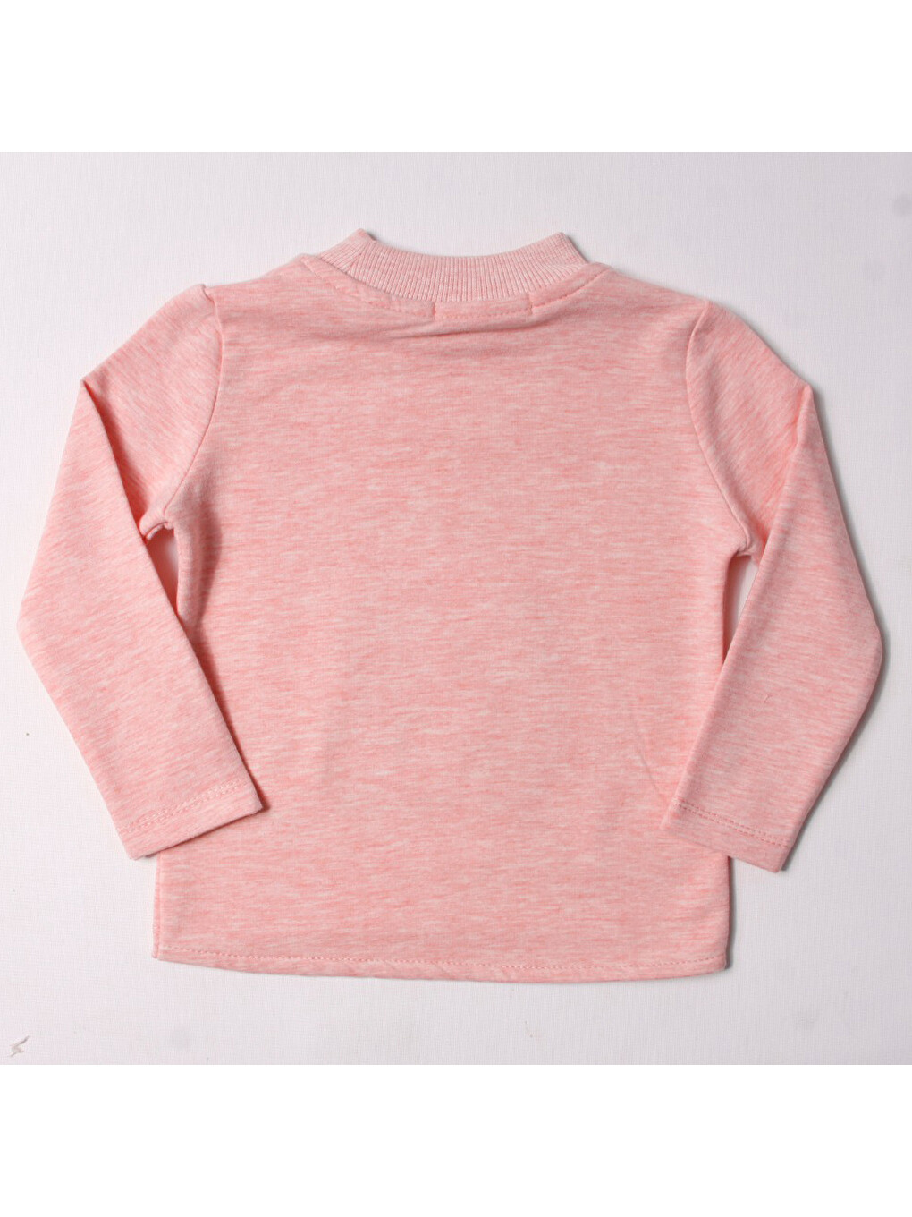 Pembe Kız Çocuk Sweatshirt Eldiven Nakışlı-1