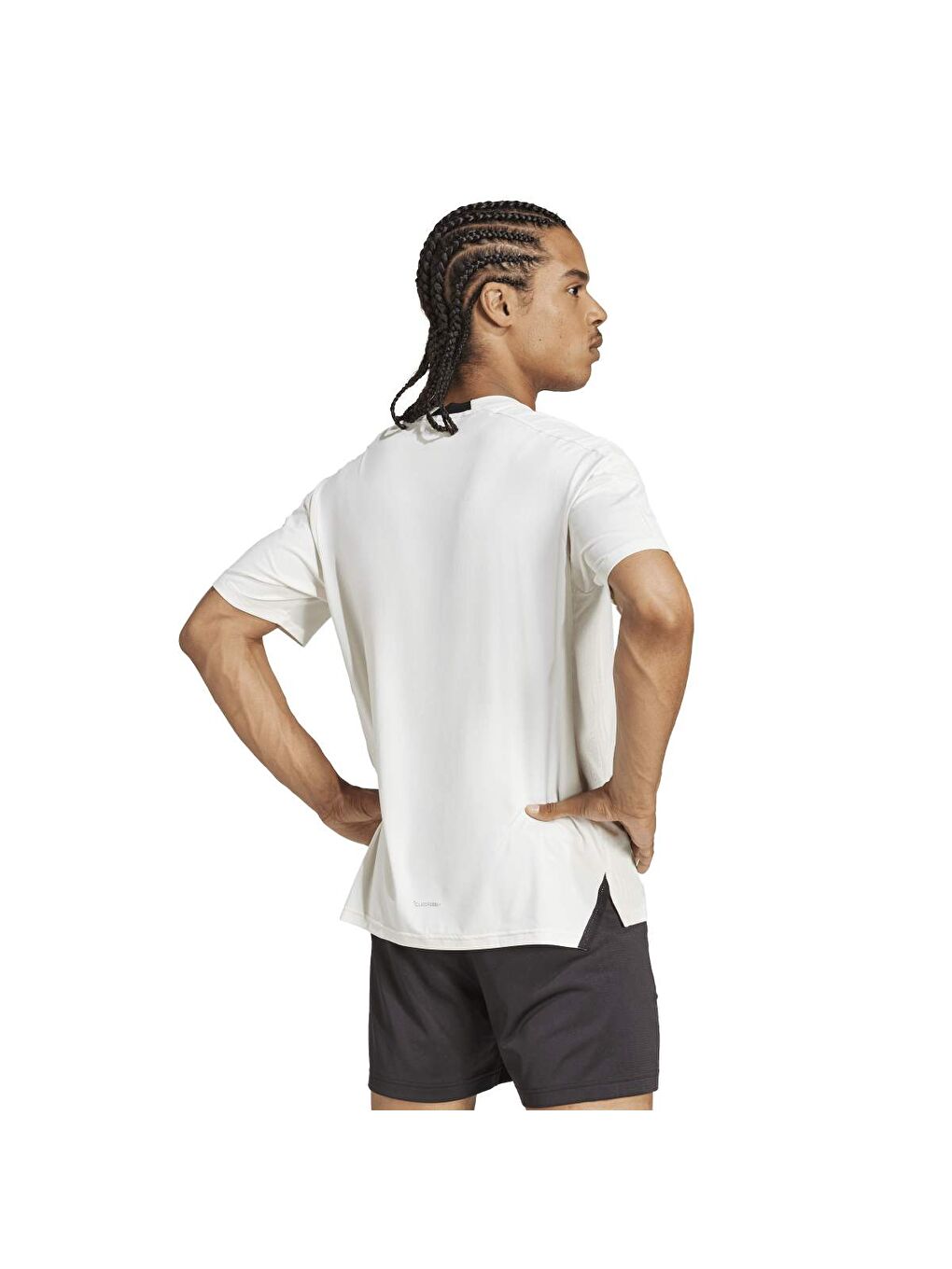 Designed For Training Erkek Beyaz Yuvarlak Yaka Tişört-1