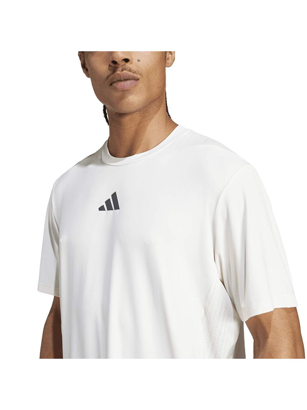 Designed For Training Erkek Beyaz Yuvarlak Yaka Tişört-2