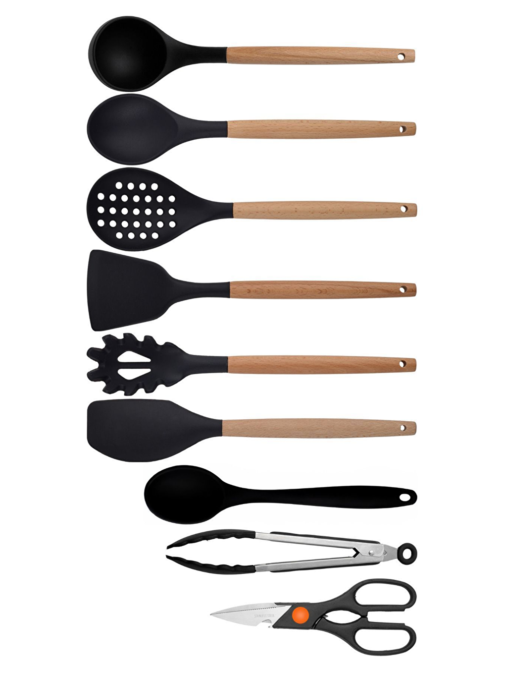 Siyah Bambu Silikon Servis Seti