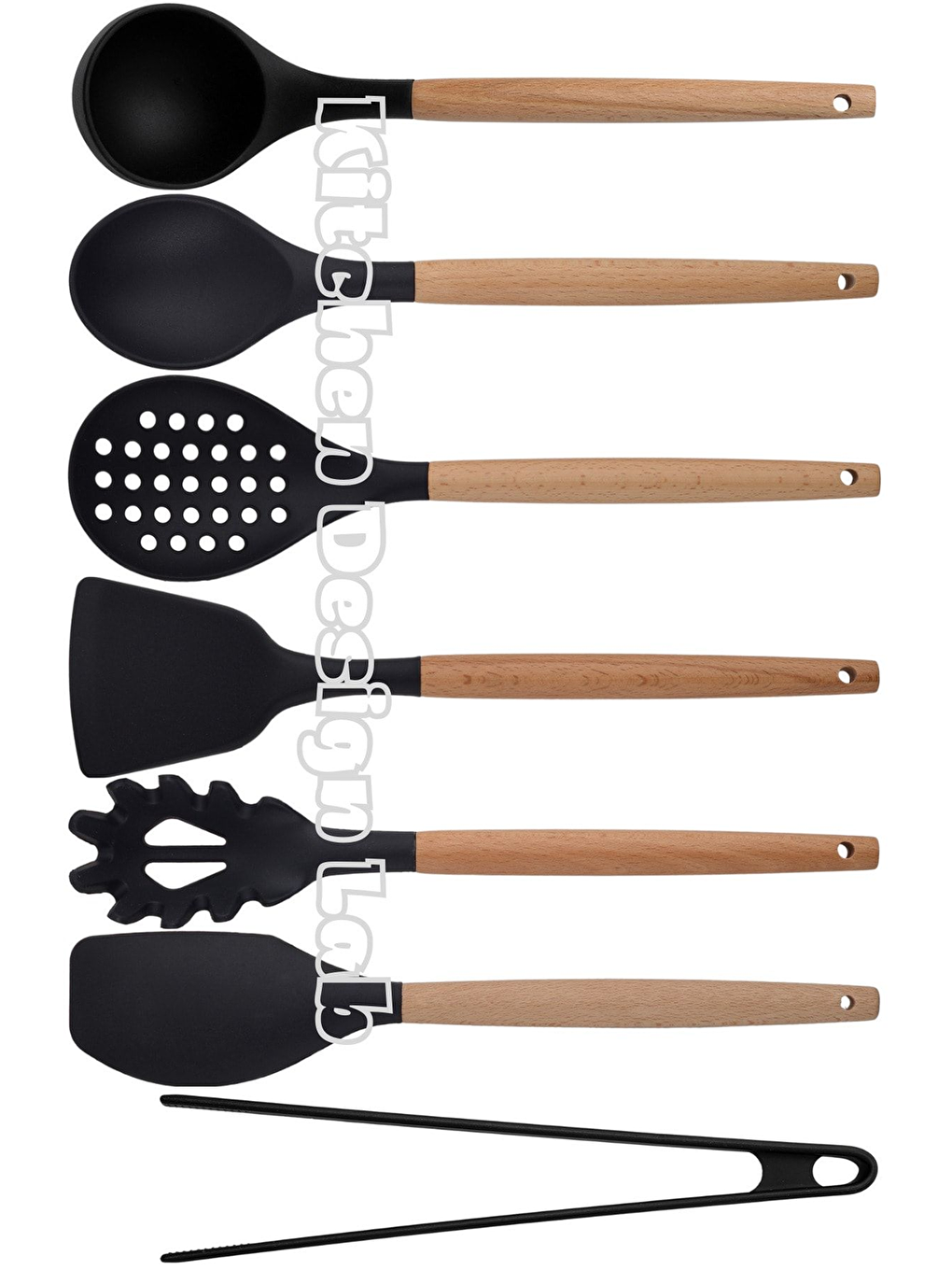 Siyah Bambu Silikon Servis Set 7 Adet