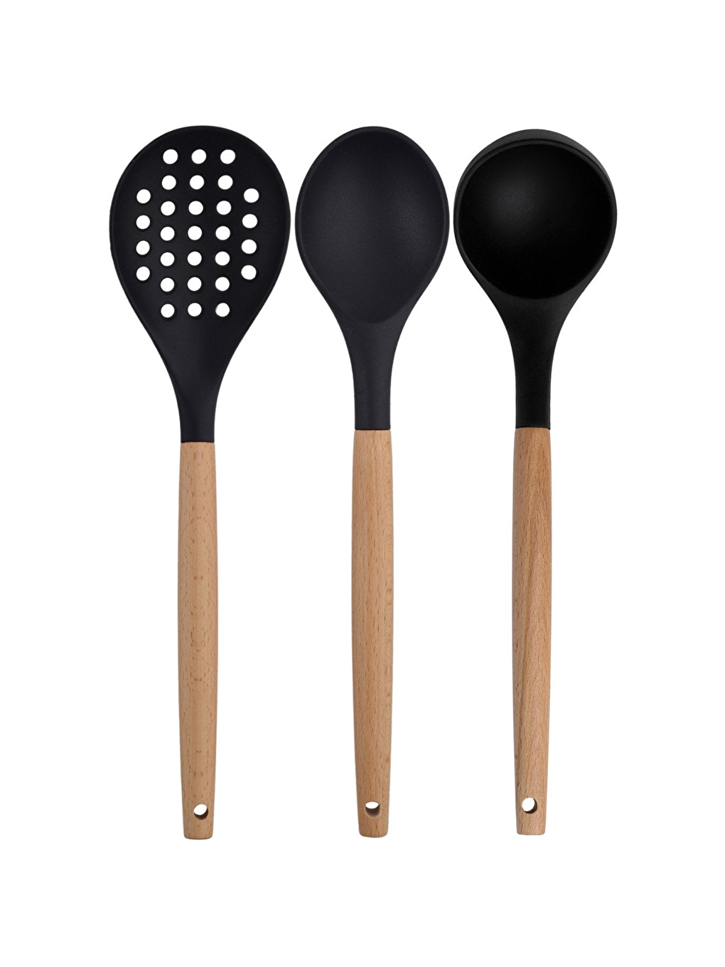 Siyah Bambu Silikon Servis Seti 6 Adet-2