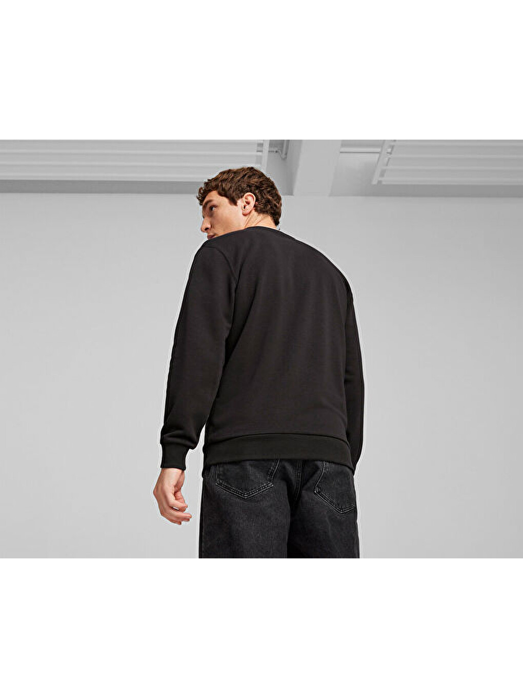 Puma Squad Crew Erkek Günlük Sweatshirt 67897001 Siyah-3