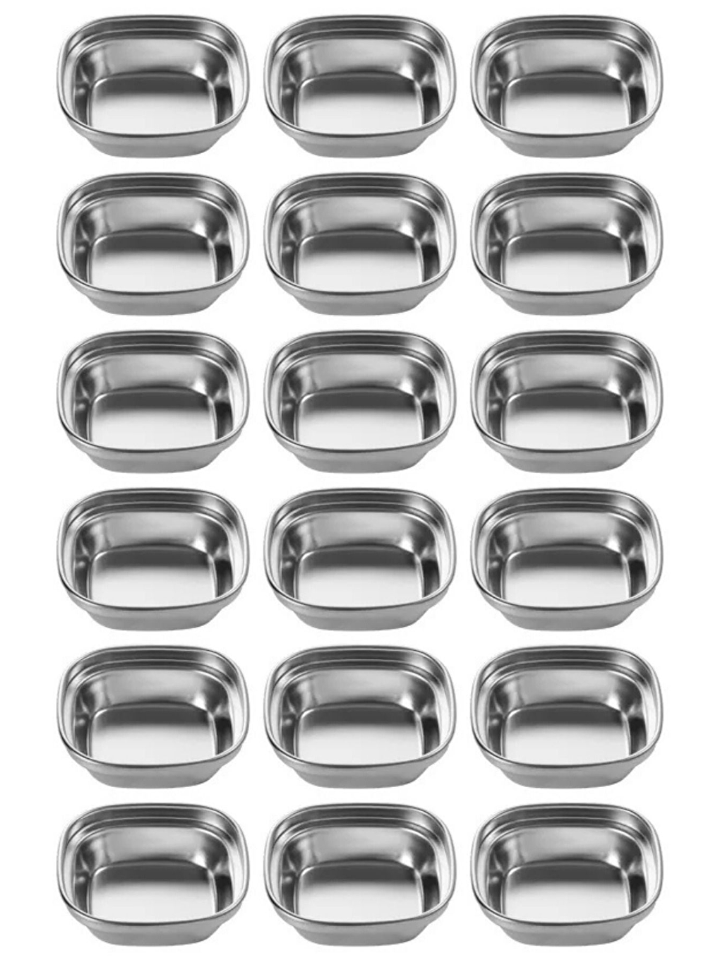 Gri Metal Gümüş Renk  Sosluk Tekli - 8x8x25 cm - 18 Adet