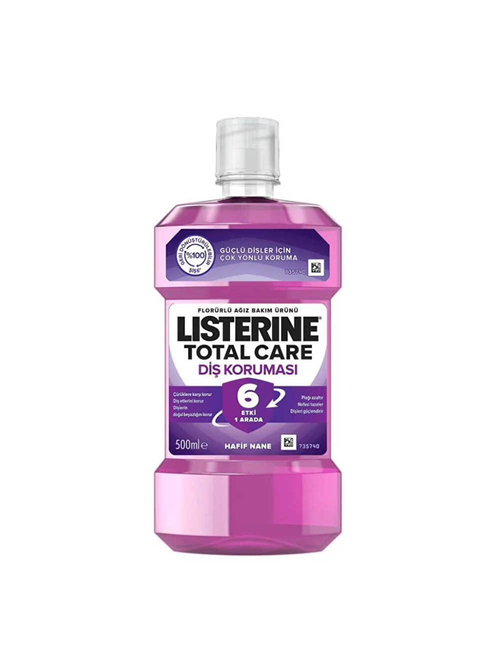 Listerine Total Care Diş Koruması 500ml Hafif Nane