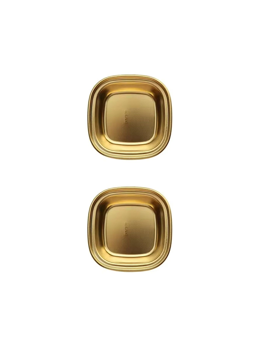 Sarı Metal Gold Renk Sosluk Tekli - 8x8x25 cm - 2 Adet