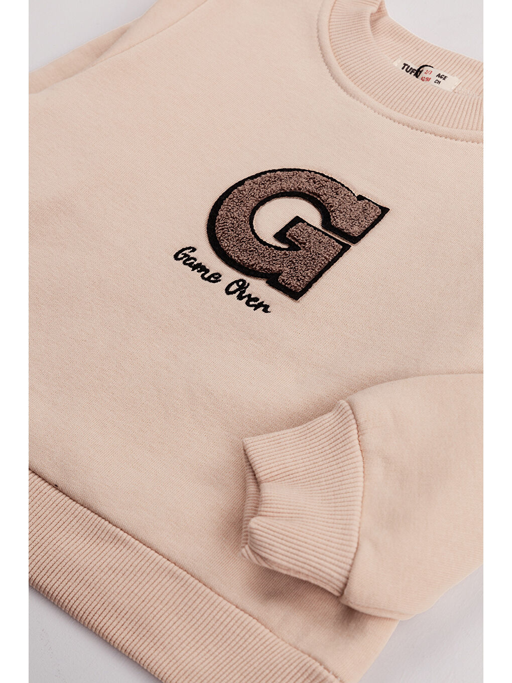 Yeşil Erkek Çocuk 2'li Paket Kalın Sevimli Ayı Baskılı Sweatshirt-5