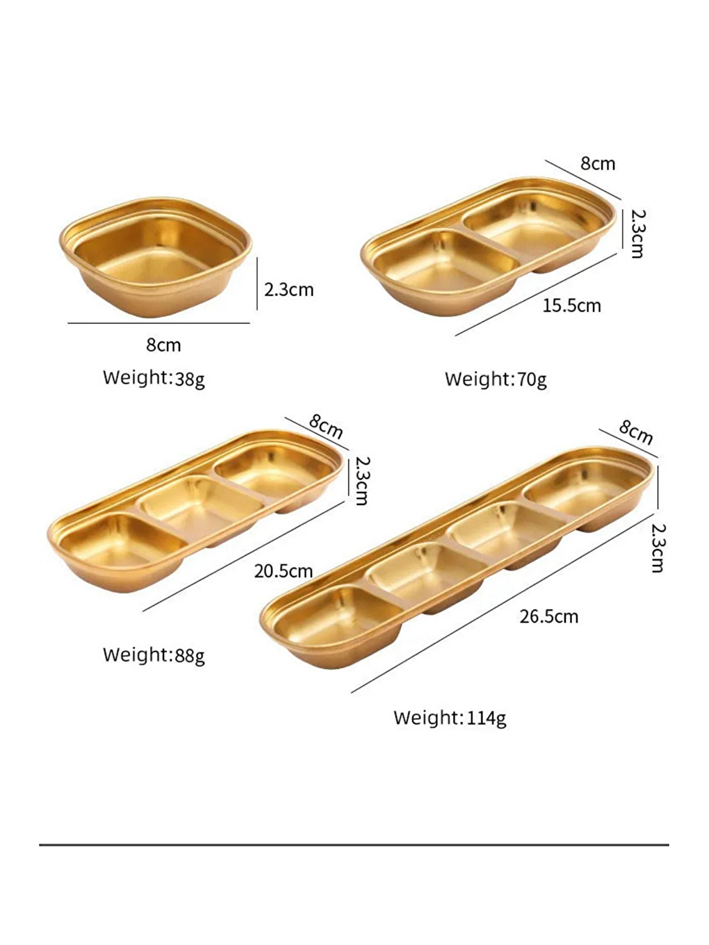Sarı Metal Gold Tekli Çerezlik 18 Adet-4