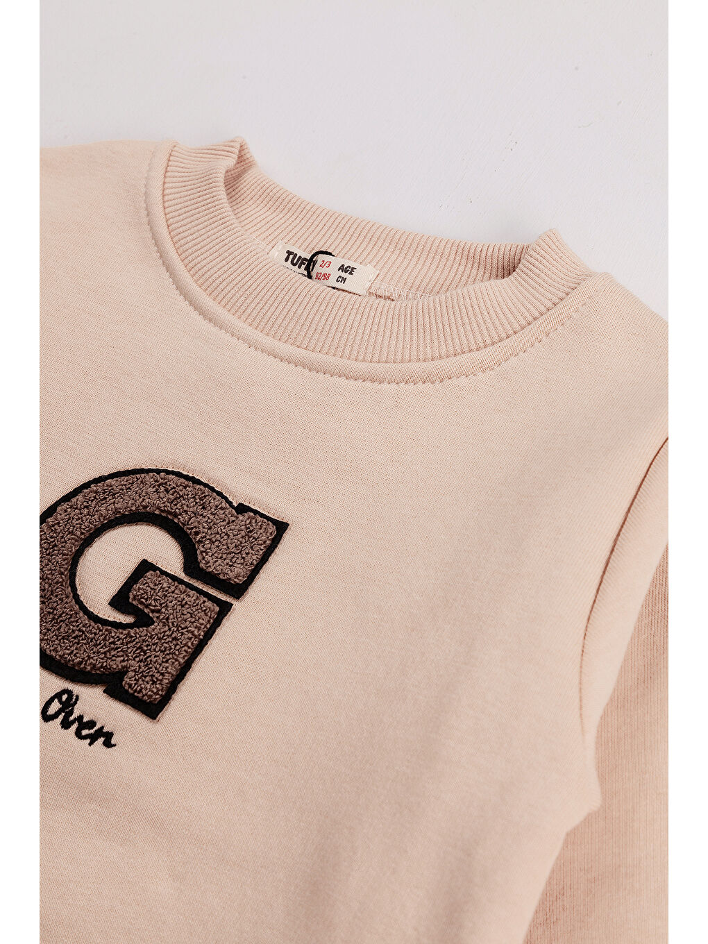 Yeşil Erkek Çocuk 2'li Paket Kalın Sevimli Ayı Baskılı Sweatshirt-7