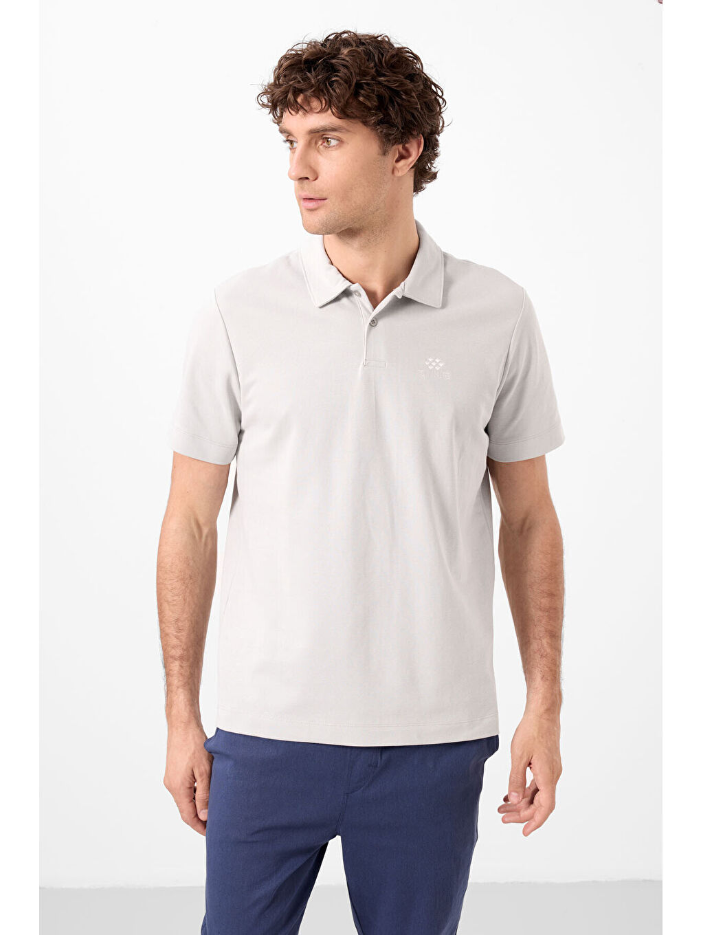 Karışık Standart Fit Basic Polo Yaka 3lü Paket Lacivert-Taş-Parlament Erkek T-Shirt - 87748-2
