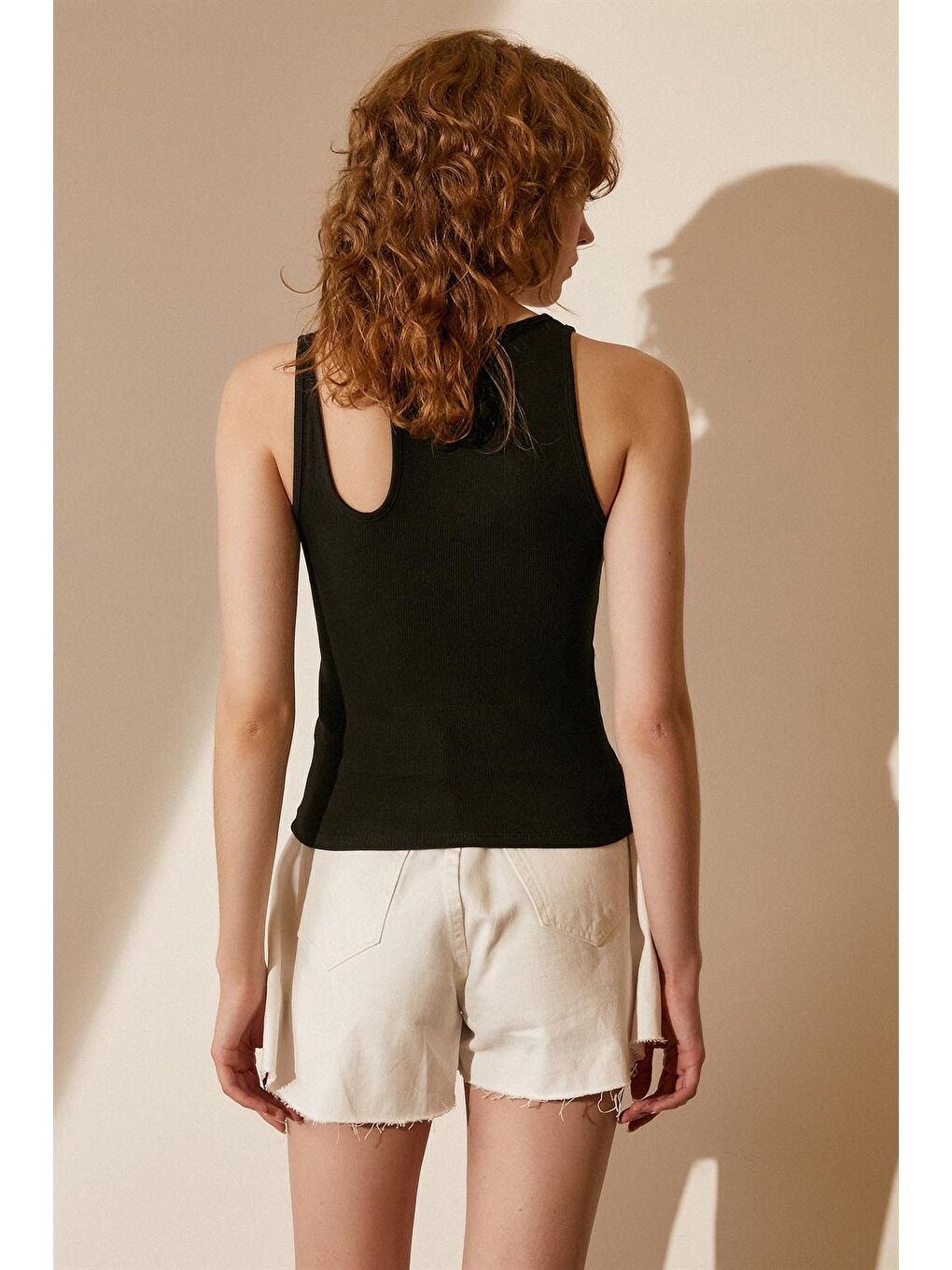 Siyah Önü Damla Detayı Atlet-5