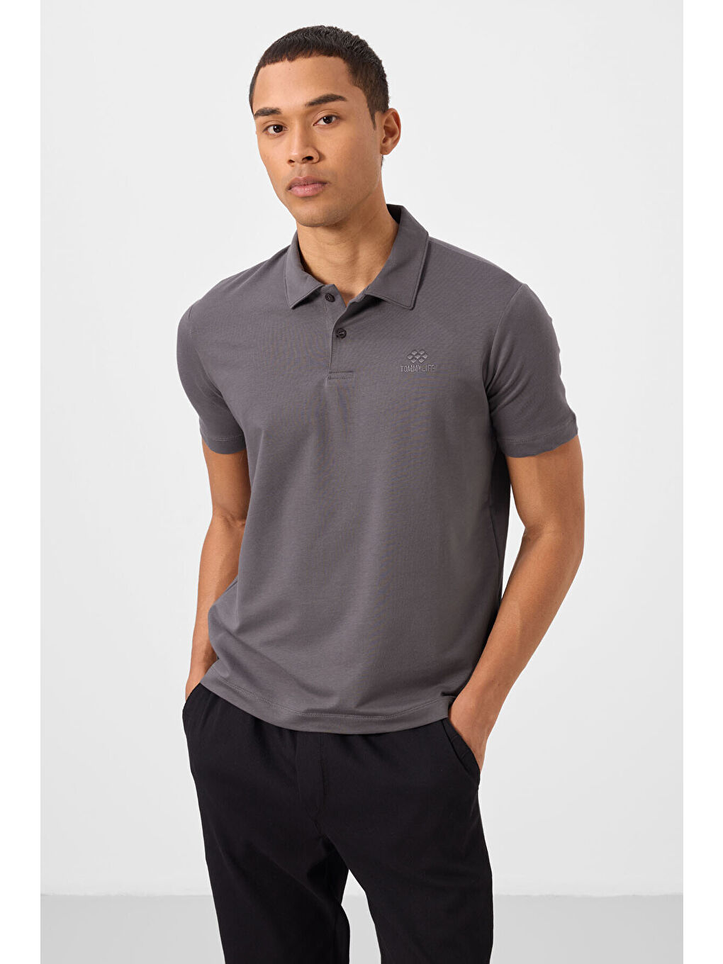 Karışık Standart Fit Basic Polo Yaka 5li Paket Erkek T-Shirt - 87748-3