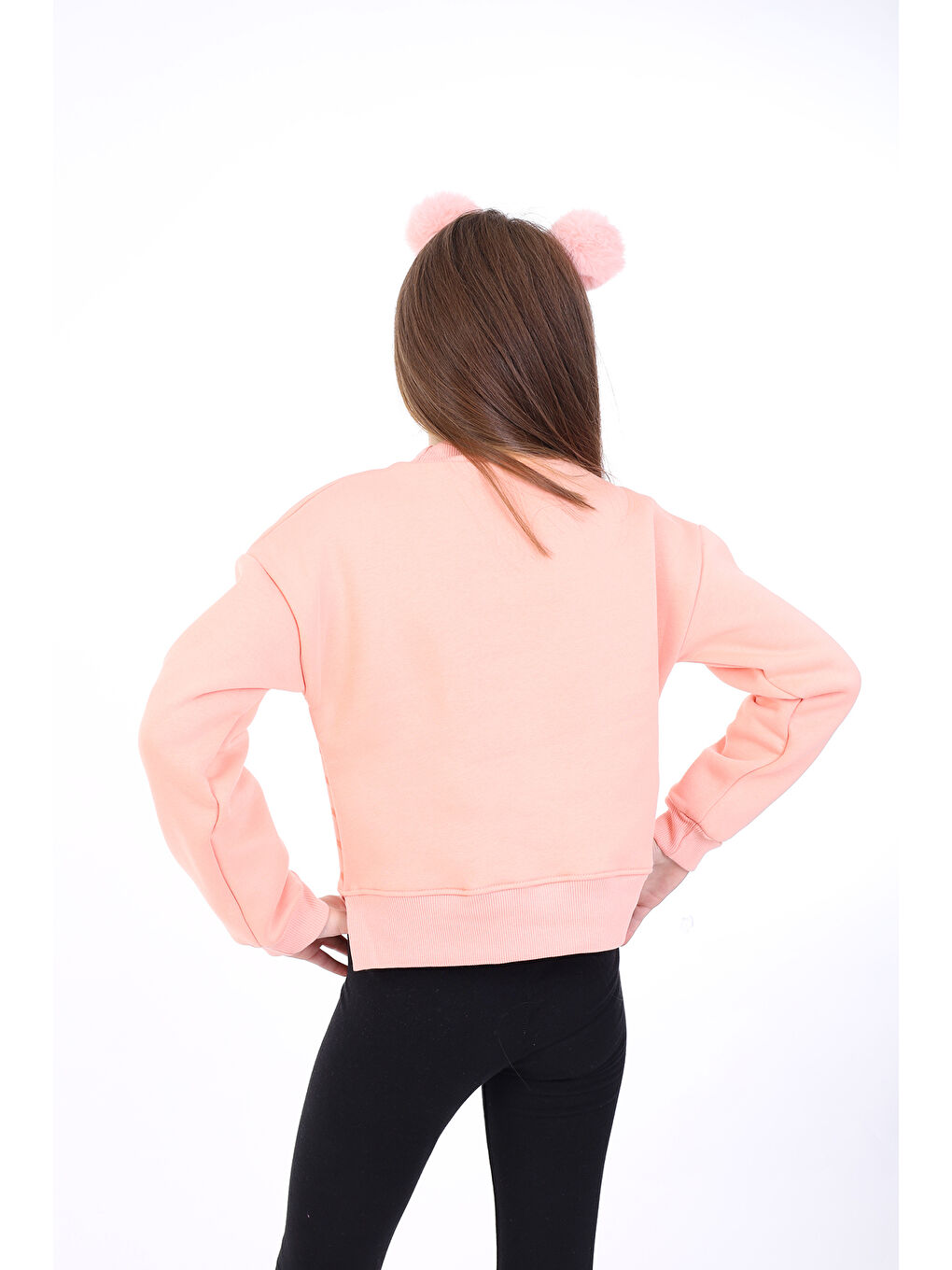 Toontoykids Pembe Kız Çocuk Baskılı Sweatshirt - 1