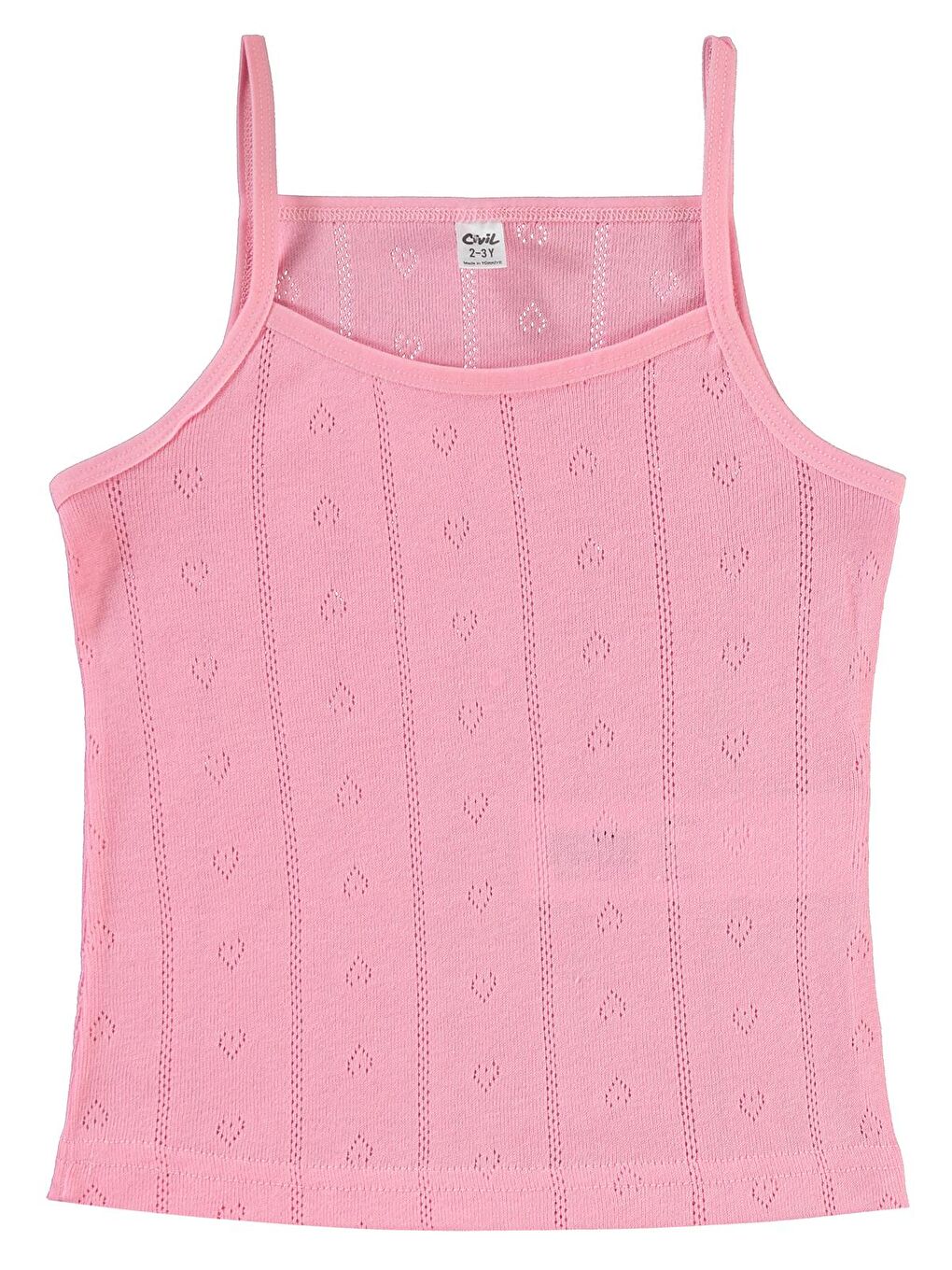 Girls Kız Çocuk 2'li Atlet 2-10 Yaş Pembe-Beyaz-2