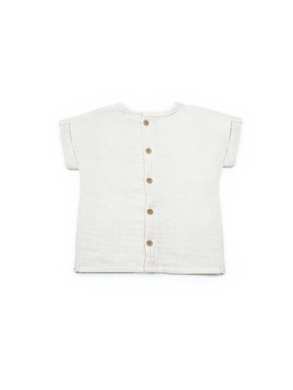 Bej Bebek Kısa Kollu Tişört ve Pantolon Takımı, %100 Pamuk, Bebek ve Yenidoğan Serisi - CSYM7104-3