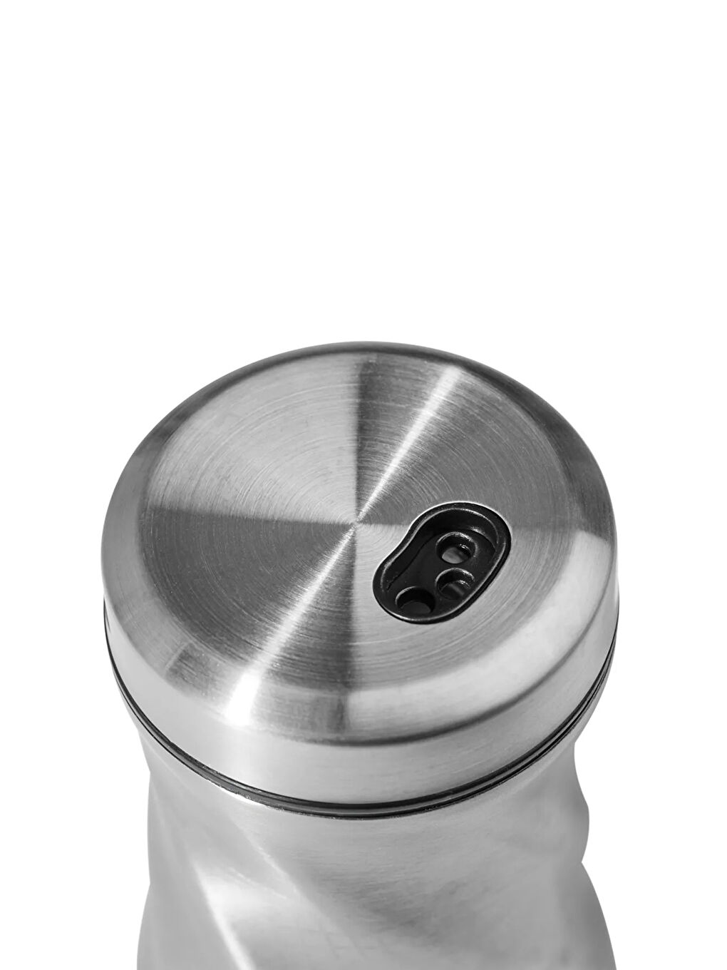 Gri Burgulu Standlı 2 Parça Paslanmaz Çelik Baharatlık Seti-3