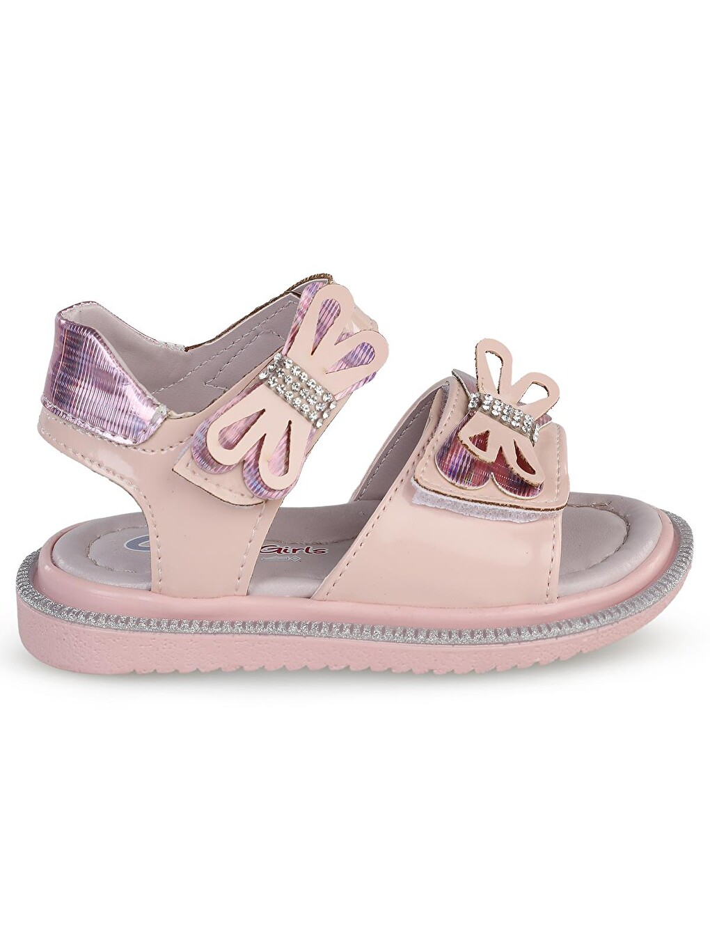 Pembe Girls Kelebek Aksesuarlı 21- Sandalet - Pudra