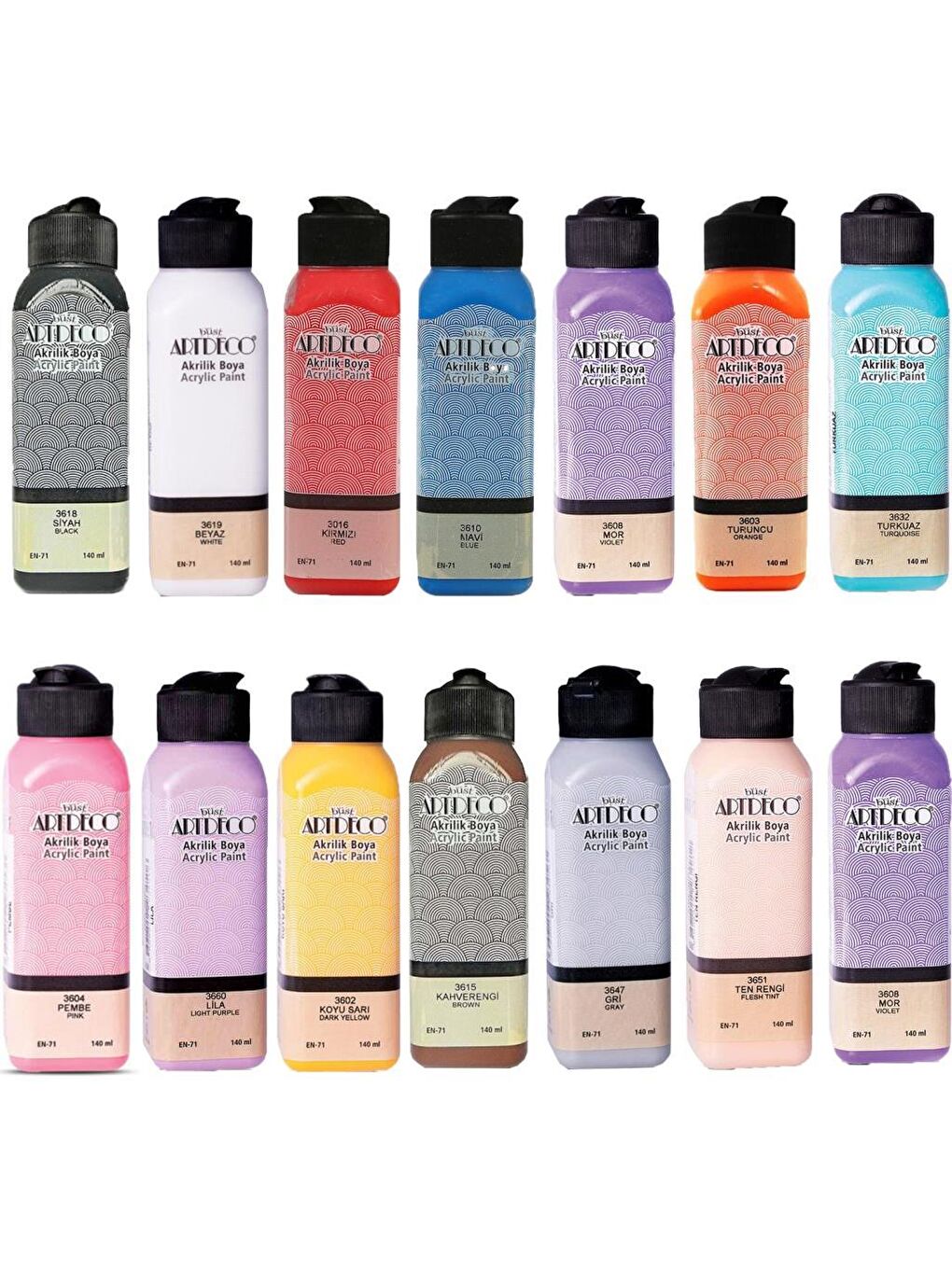 Akrilik Boya 140 Ml 14 Lü Set
