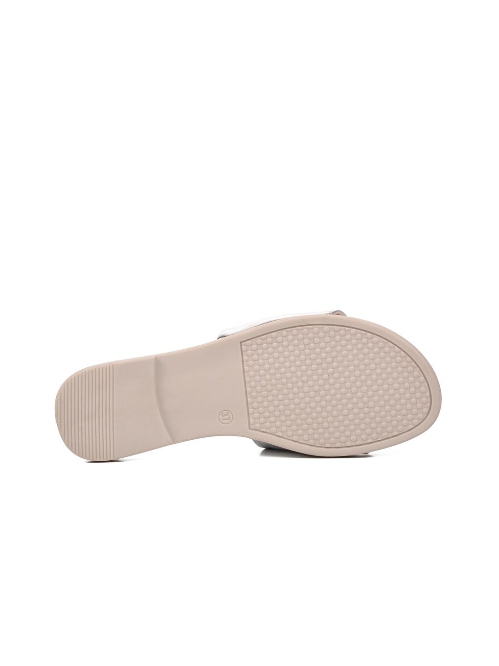 Gri Gümüş Taşlı Kadın İnce Taban Terlik 246017-4