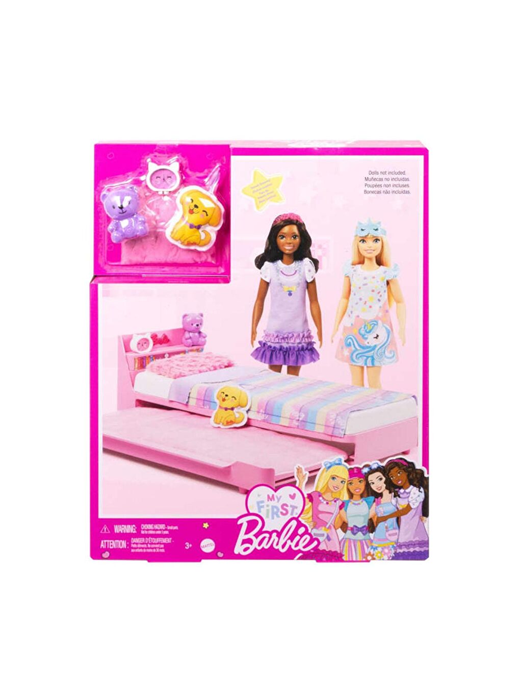 BARBIE My First İlk Bebeğim Barbie'nin Yatağı Oyun Seti - 4