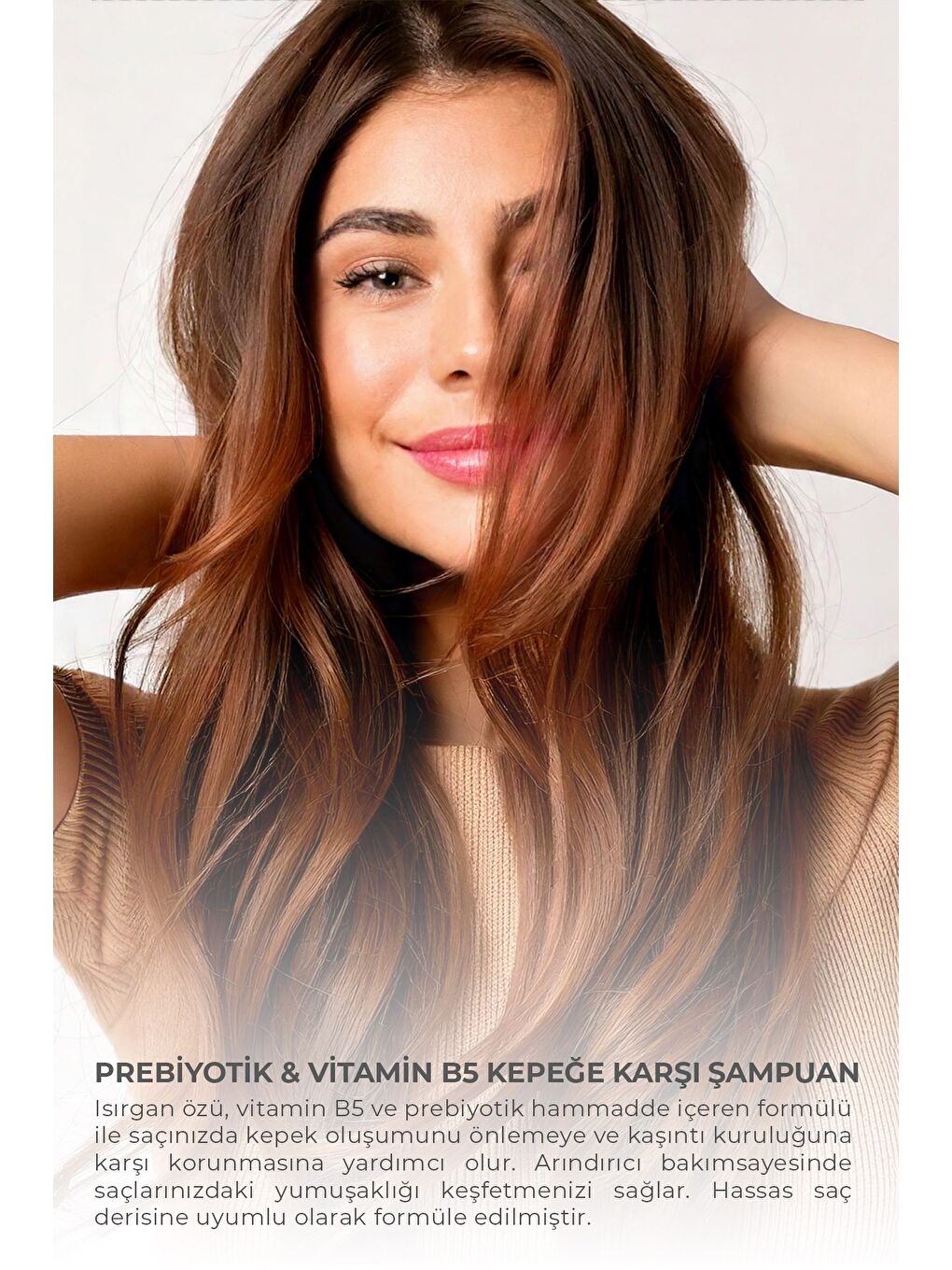 Prebiyotik & Vitamin B5 Kepeğe Karşı Şampuan 1 Litre x 2 Adet-1