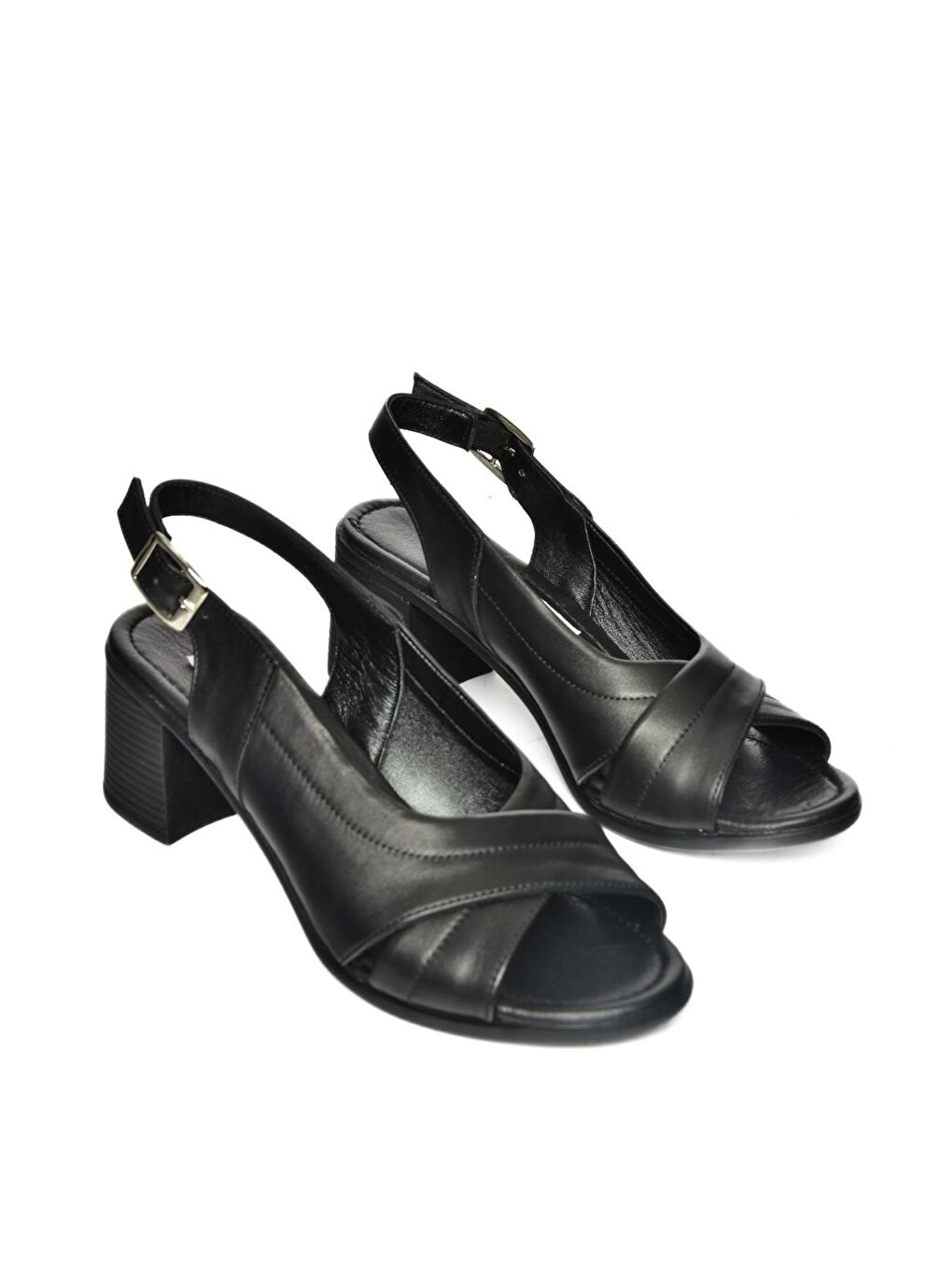 P5554522 Siyah Kadın Topuklu Sandalet-2