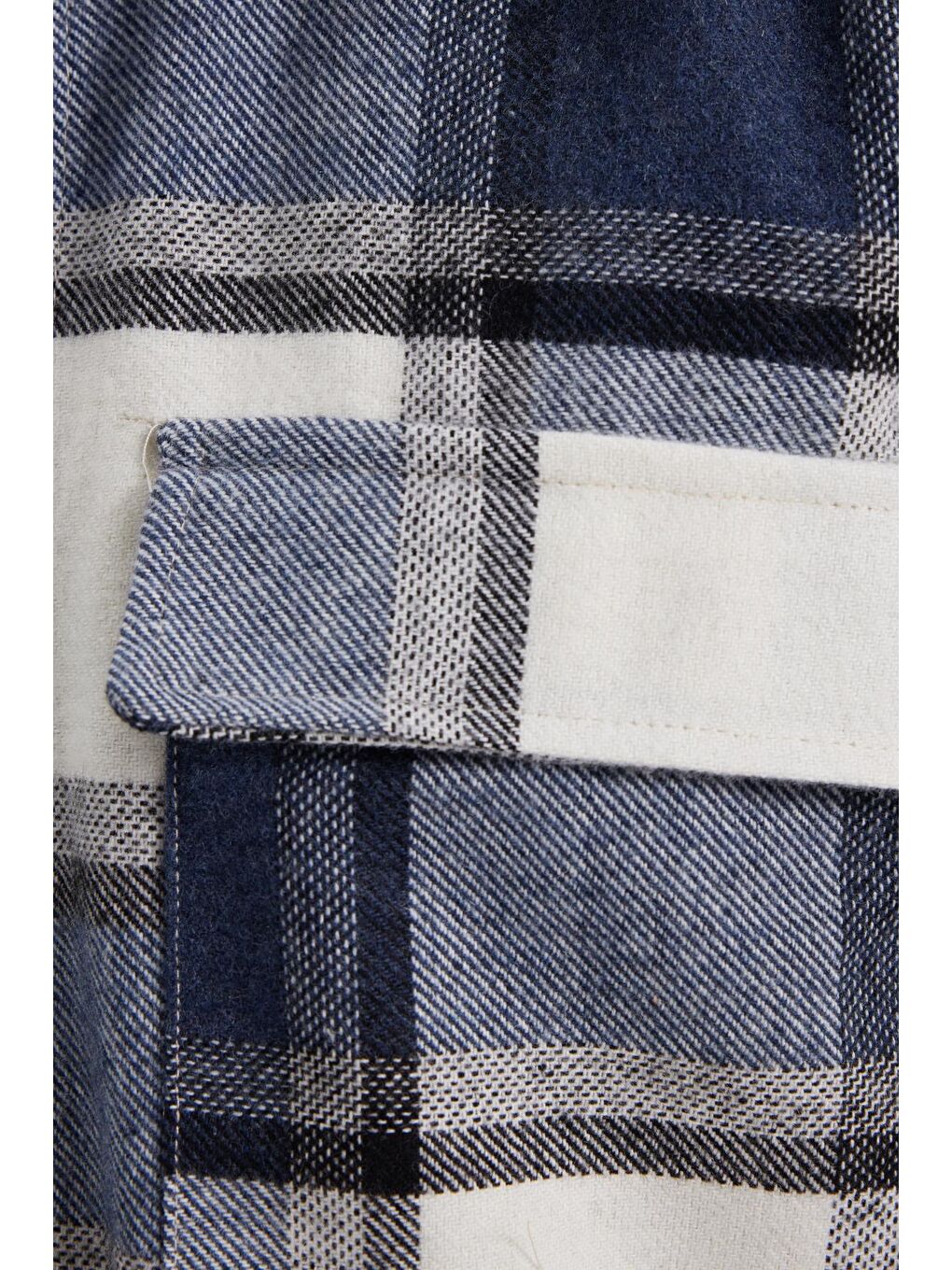 Karışık Erkek Regular Fit Klasik Kesim Çift Cep Kapaklı Kareli Oduncu Gömlek-6