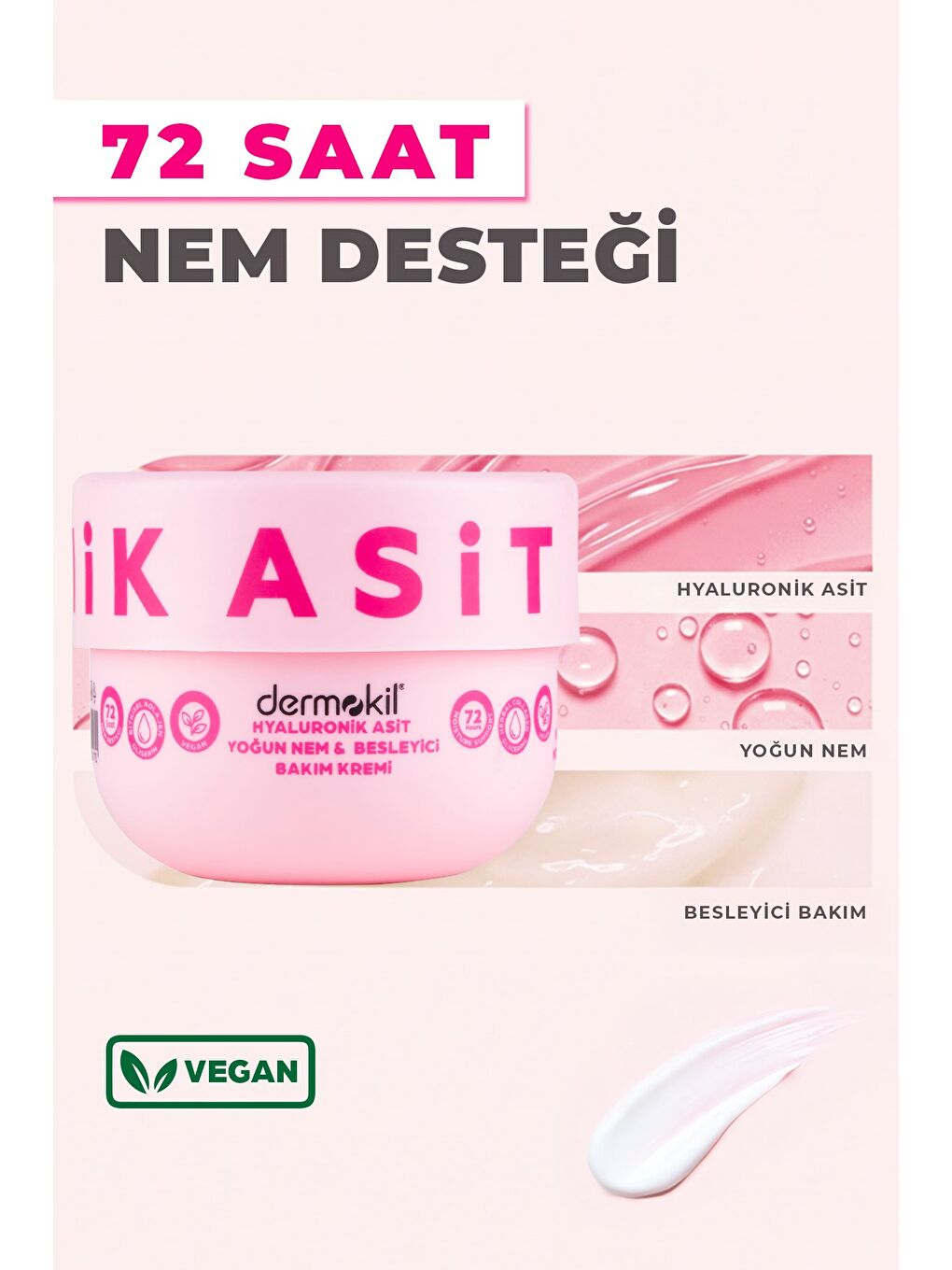 Hyaluronik Asit Yoğun Nem ve Besleyici Bakım Kremi 250 ml x 2 Adet-1