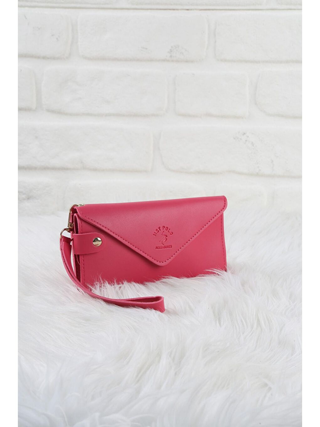 Fuşya Baskılı Cüzdan/Para Çantası