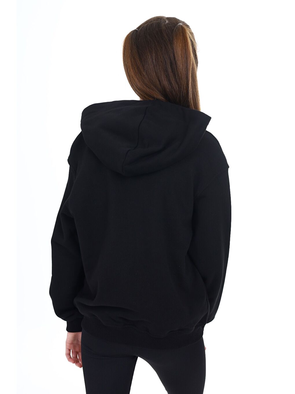 Siyah Kız Çocuk Baskılı Hırka-2