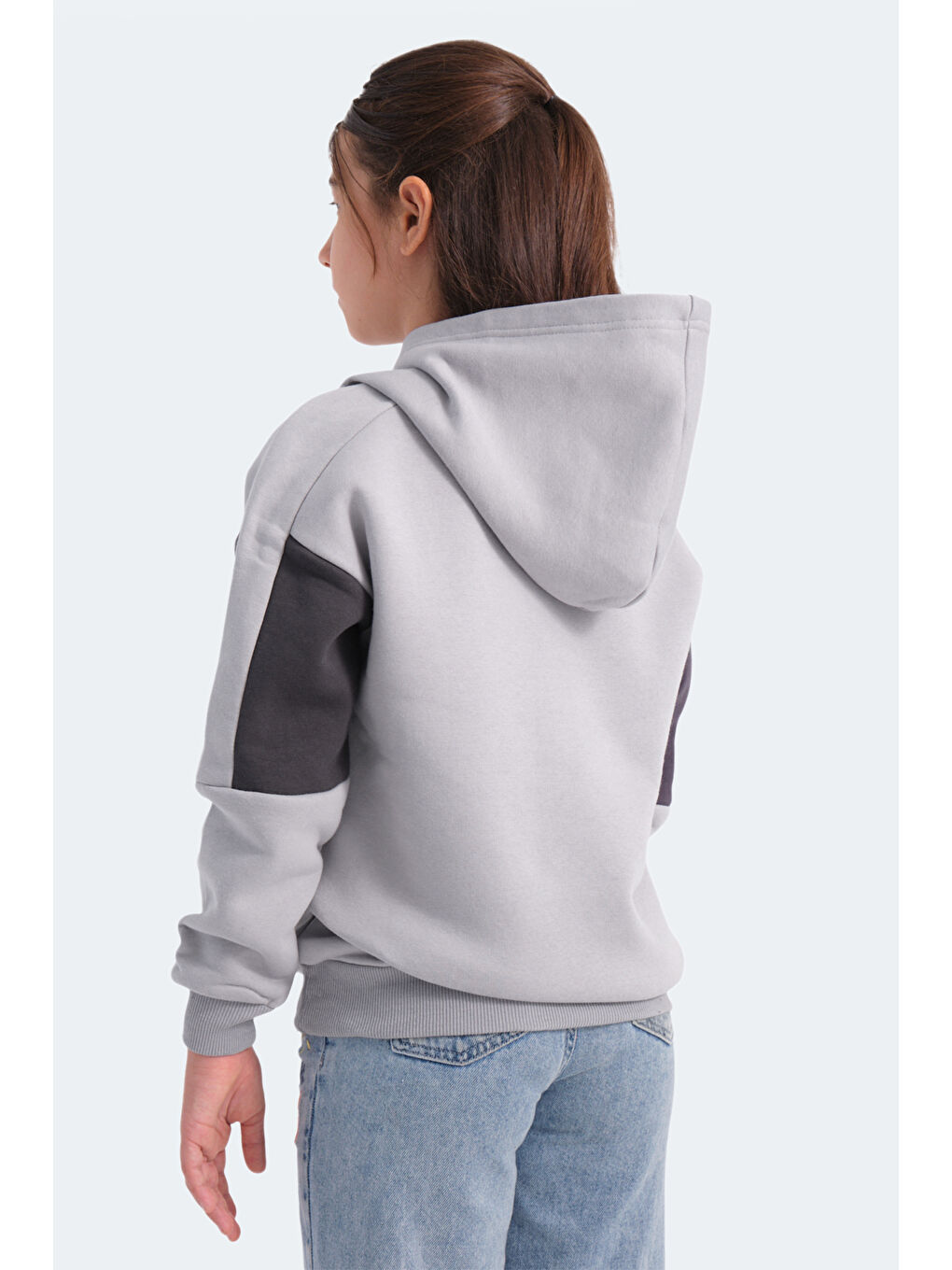 SLAZENGER Gri-Siyah Kız Çocuk Sweatshirt Gri / Siyah - 2