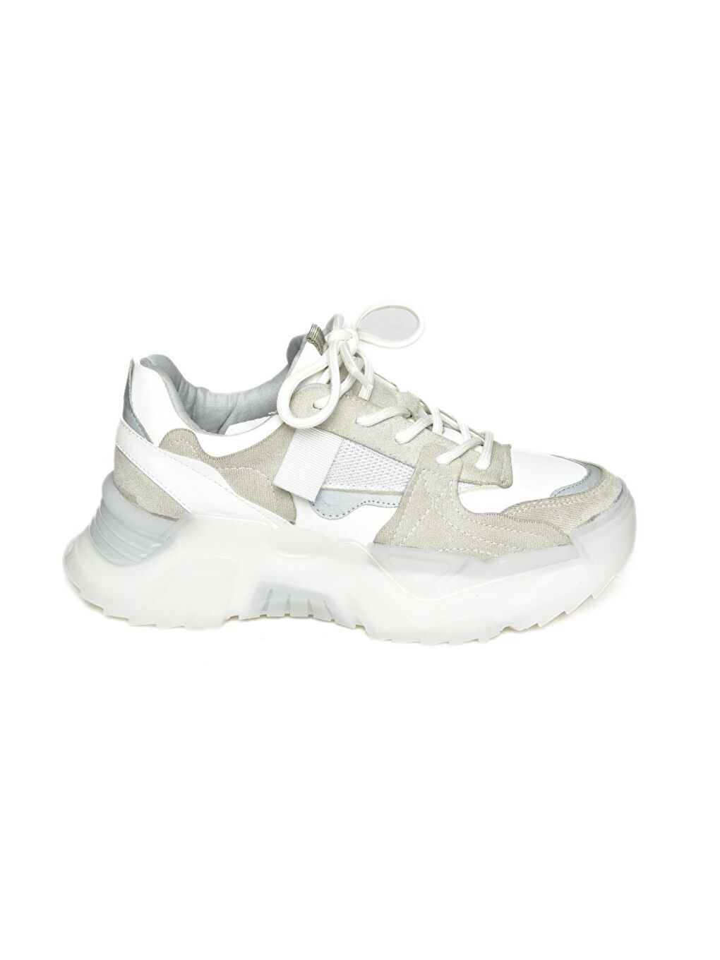 Fox Shoes Beyaz-Gri R3126114 Beyaz_Gri Kadın Sneaker - 6