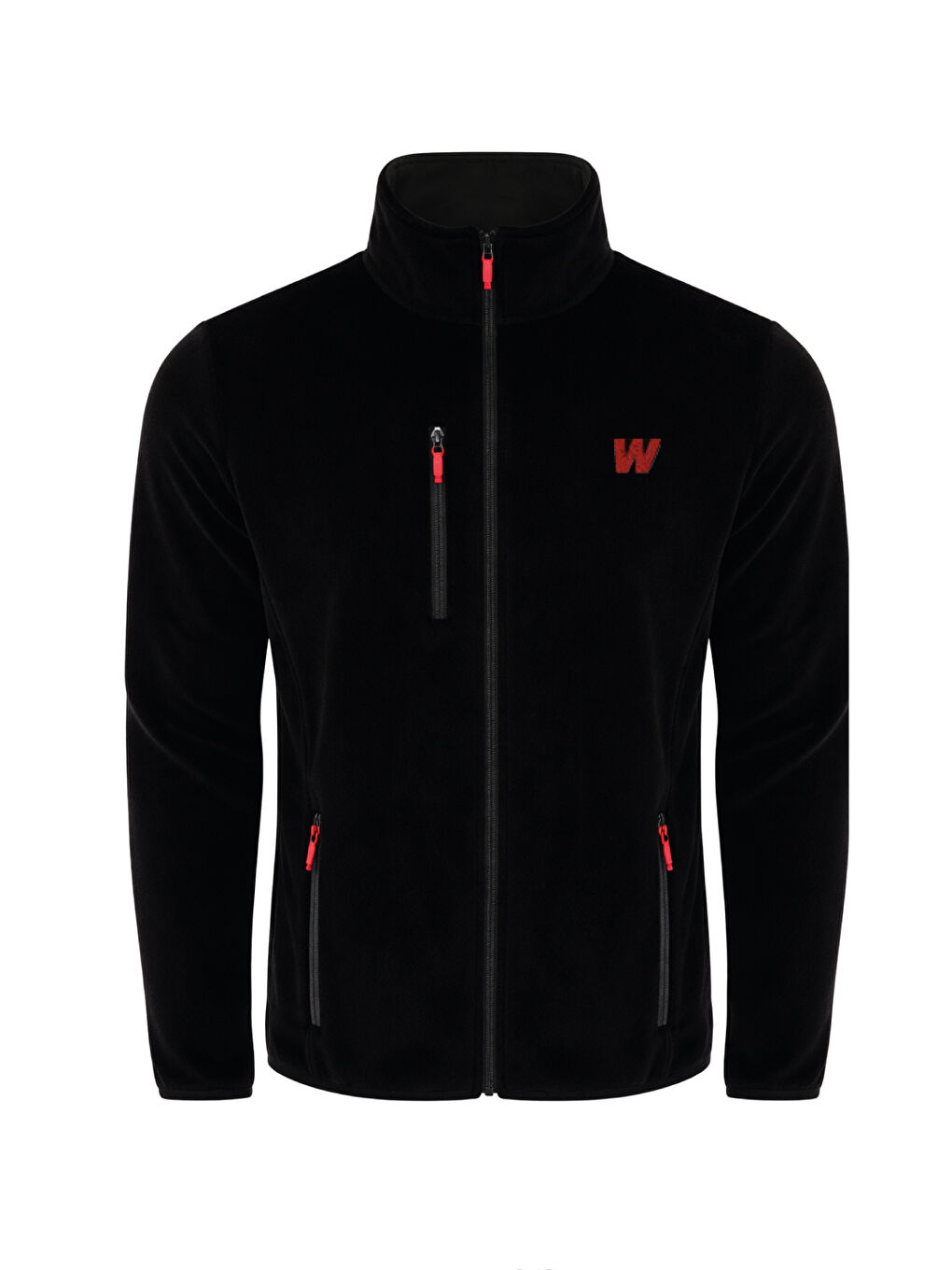 Siyah ERKEK TAM FERMUAR POLAR Fermuarlı Sweatshirt