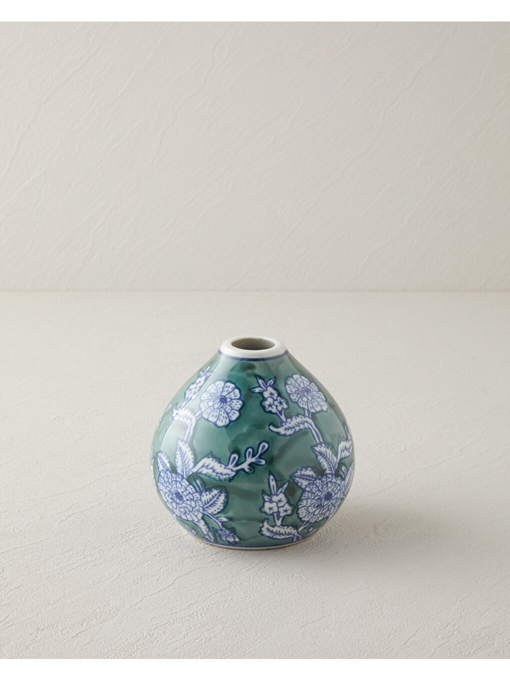 Cannes Porselen Vazo 7,5 cm Mavi-1