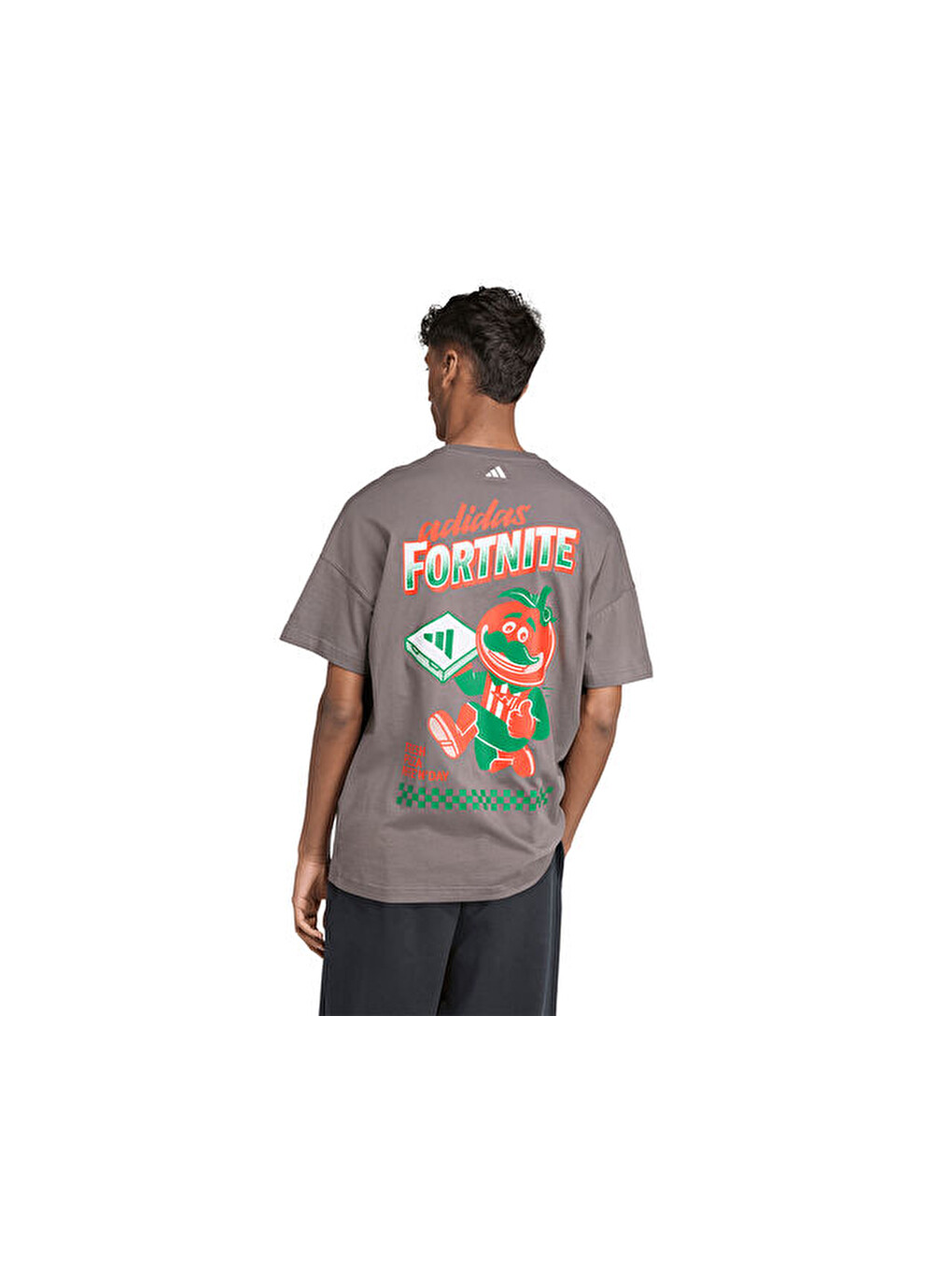 M Fn T-shirt Erkek Günlük Tişört Jv7965 Gri