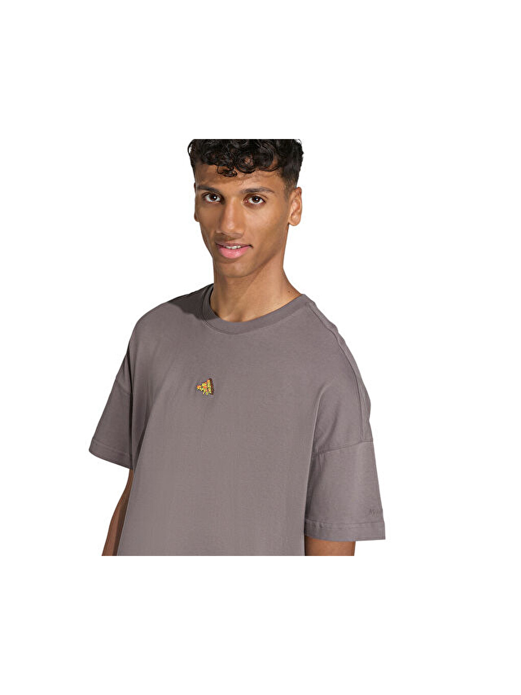 M Fn T-shirt Erkek Günlük Tişört Jv7965 Gri-5