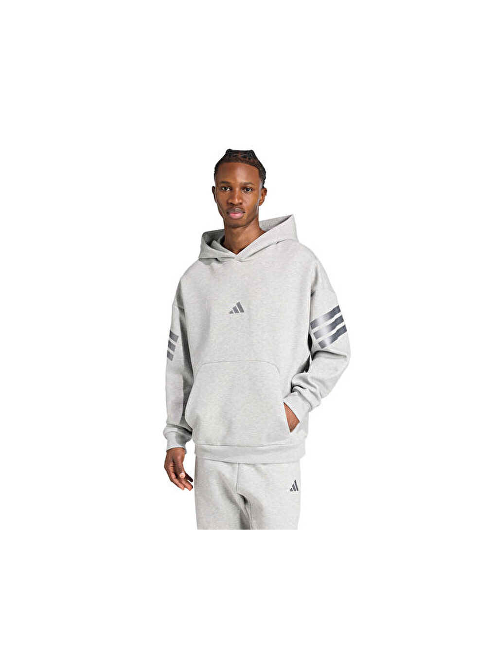 M Fı 3s Hd Hld Erkek Günlük Sweatshirt Jy0094 Gri